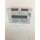 Mason Jar Salt   Pepper Shaker Set Copper Lids Vintage Glass Kitchen Decor New