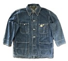 Vintage Ralph Lauren Country Denim Chore Coat Mens S Union Made Usa Rockabilly