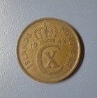 Iceland 2 Kronur 1 Krona 4 Aurar Lot Of 22 Island Coins 1925 1929 1940 1942 1946