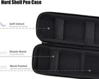 Black Pencil Case Eva Hard Shell Pen Holder For Executive Fountain And    
