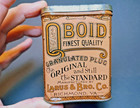 For Sale  1x Vp Qboid-larus Tin   Fine 1920s Vertical Pocket Tobacco Tin  