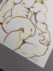 Nude Male Drawing- Original Fine Art- Direct From   Signed By Artist