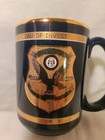 State Of Georgia Bureau Of Investigation Coffee Cup Mug Cobalt Blue Gold Trim