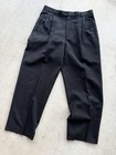 Vintage Sergio Valentino Made In Italy Pants Trousers Wool Menswear Black 32 30