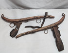 Wi Barn Antique Wood Leather Hames Harness Single Horse Ox Western Primitive