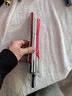 Budweiser Red   Chrome Beer Tap Handle Knob Tap Handle Breweriana