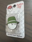 Malbon Golf Marker Bucket Hat Ball Marker With Magnetic Hat Clip  green 