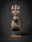 Antique Wooden Temple Fragment Of A Horse Head From India  18th Century