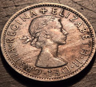 1956 Great Britain Two 2 Shilling Queen Elizabeth Ii Coin - Vintage England Coin
