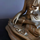 Antique Seated Buddha Statue  Shakyamuni Pose  Burmese  Asian Spiritual Decor