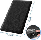 Kitchen Mat Cushioned Anti-fatigue Floor Mat Water Resistant Non-slip Mats And R