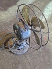 Non Oscillating Antique Emerson Electric 12    Brass Blade Table Fan 26646 Works