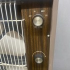 Montgomery Ward Signature 20  Box Fan  Thermostat  Wood Grain With Wooden Handle