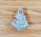 Dollhouse Baby Doll Porcelain Moveable 1 12 Scale Miniature Blue Lace Outfit