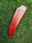 Handmade Brown Leather Fixed Blade Knife Belt Sheath Pouch Knife Holster