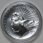 2019 American Liberty High Relief Medal - 2 5 Oz  999 Silver
