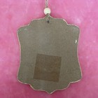 Wood Wall Hanging Pink Rose Floral  e  Gold Artsy Bohemian Gypsy Decoration