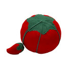 Vintage Red Tomato Cloth Pin Cushion Strawberry Sewing Supplies