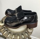 Vtg 1970s Mens  boogie Nights  Deadstock Platform Chunky Heel Shoes  Sz 9 1 2 D