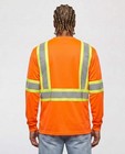 High Visibility Safety Long Sleeve T-shirt With Front Pocket     Reflective Workwe