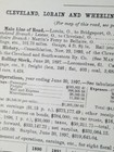 Original 1898 Train Report   Map Cleveland Lorain   Wheeling Railway Railroad 