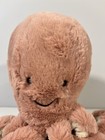 Jellycat Odell Octopus 7 Inch Peach And Cream Plush Stuffed Animal