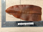 Brown Hand Dyed Genuine Beaver Tail Hide Skin Leather Exotic Fish Shark 186