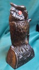 Ca1900 Cast Iron Mechanical Bank-original Owl Turns Head Bank By J e Stevens