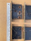 Outstanding Lot Of  8  Antique Mortise Door Locks Lockset Brass Faceplates