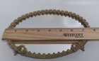 Vintage Vanity Mirror Tray Small Oval Ornate Flowers Read