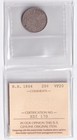 New Brunswick 1864 20c Twenty Cent Silver Coin Queen Victoria Iccs Vf-20  925
