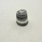 Vintage Sterling Silver Collectible Sewing Thimble Size 9 Accessory