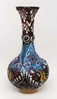 Vintage Hand Made Turkish Ceramic Vase Vibrant Design Kutahya Art Signed