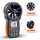 Handheld Anemometer Hvac Digital Wind Speed Meter 30m s Wind Temperature Backlit