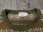 Unisex Vintage Michael Ross Hand Framed Wool Geometrical Sweater Jumper Size 4