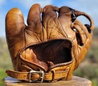 Antique Old Vintage Baseball Glove Mitt Noah s Ark Monte Pearson Split Finger