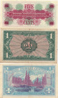 Lot Of 3 Us Military Payment Certificates Series 661  611 Very Good Shape  