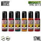 Set 1 X6 Intensity Ink Paints 17ml - Intensity Airbrush Brush Figures Miniature