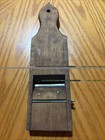 Vintage Hanging Wooden Mandoline Slicer Shredder 10 5    Long Approx  2 1 4   blade