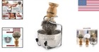 Handcrafted Badger Hair Shaving Brush With Stainless Steel Stand   Bowl Set