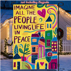 Garden Flag- Imagine Peace Garden Flag - Double-sided  Weatherproof Polyester