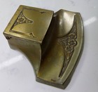 Art Nouveau Inkwell Bronze Marked 4747 Vintage-real Bronze