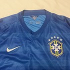 Nike Brazil Away Jersey Mens 2xl Dri-fit Cbf Brasil Soccer Shirt Adult 2014 Nwt