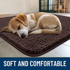 Dog Door Mat For Muddy Paws 30x20  Absorbs Moisture And Dirt  Absorbent Non-slip