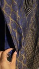 Mebaz Unisex Brocade Long Tunic   Kurta Sz 40 Men s M   Women s L Pockets