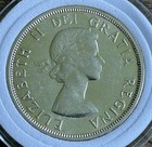 1960 Canada Silver Dollar Voyageur Au About Uncirculated Mint Luster Raw Crisp
