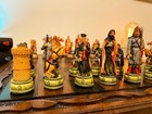 Camelot Chess Set 100  Handmade     King Arthur Vintage Board      Christmas Gift
