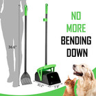 Pooper Scooper Swivel Bin   Rake With 100 Waste Bags  Dog Pooper Scooper With Ba