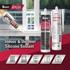 Smartbuy All Purpose 100  Clear Silicone Sealant Adhesive For Glass Window Door