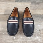 Marc Joseph New York Mulberry Womens Loafers Sz 7 5 Black Grainy Slip On Shoes